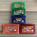 NDSL GBA SP Game Card Ruby/Sapphire/Emerald/Fire Red/Green Leaf 5-in-1-