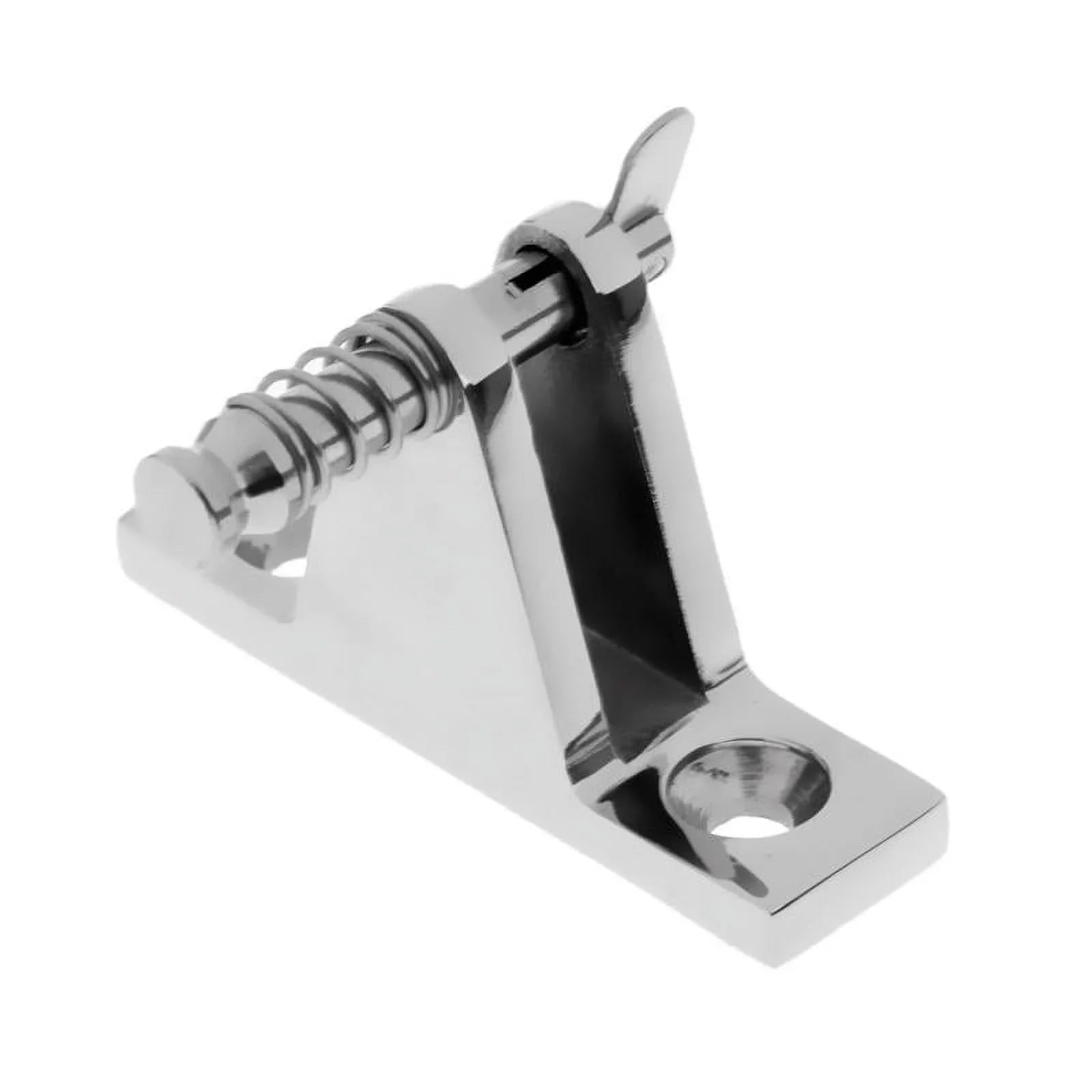 4 Pieces Heavy Duty 316 Stainless Steel Marine Craft Canopy Coating Deck Mount Bimini Top Fitting with Removable Quick Release Pin