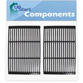 2-Pack BBQ Grill Cooking Grates Replacement Parts for Charmglow 810-8532-S - Fitting Barbeque Porcelain Enameled Cast Iron Grid 19"
