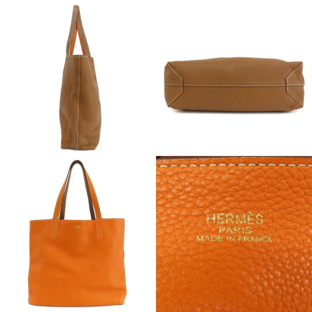 Pre-Owned Hermes double sense 45 gold orange tote bag taurillon ladies HERMES (Good)