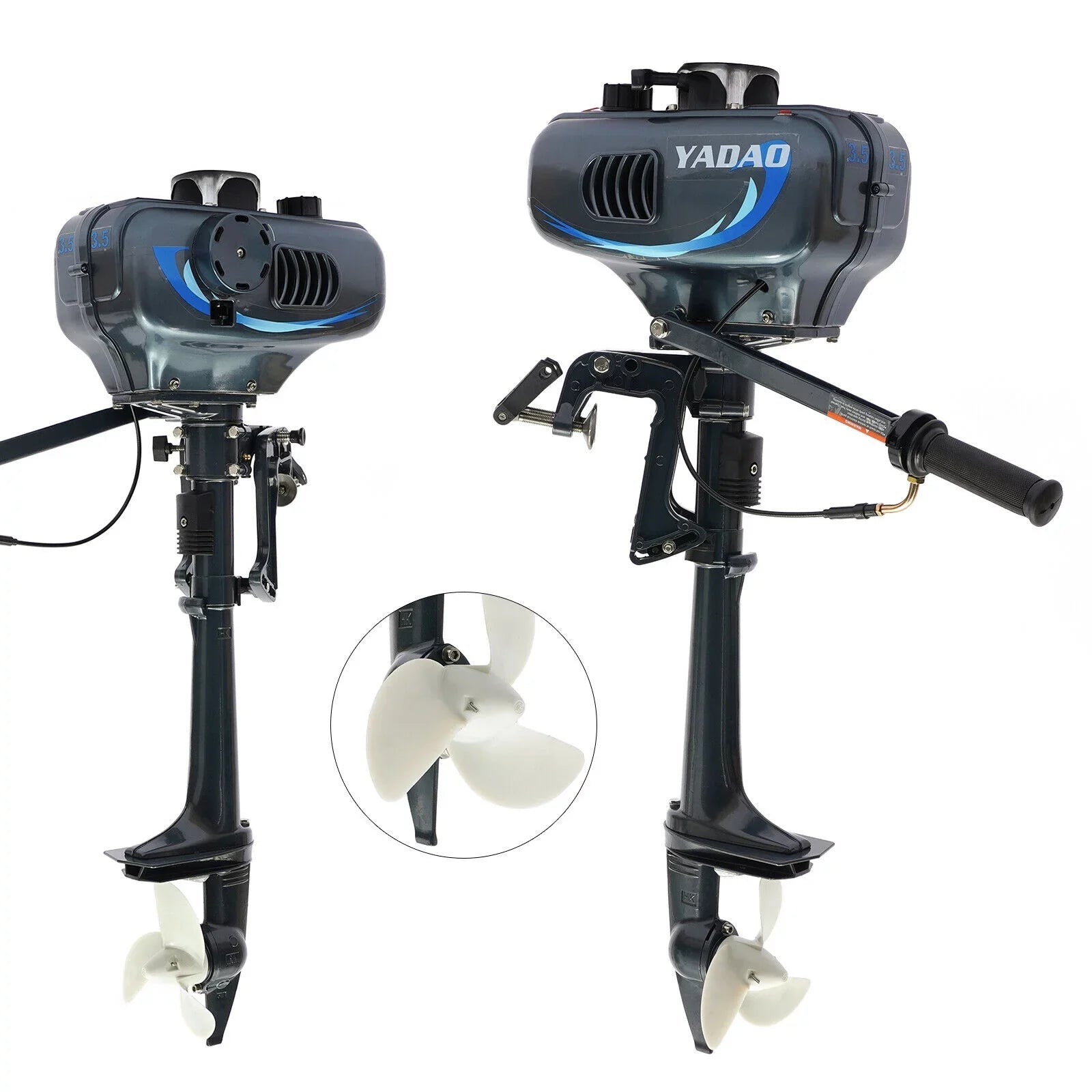 DENEST 3.5HP 2 Stroke Outboard Motor Fishing Craft Engine CDI Water Cooling 4000-5000rpm
