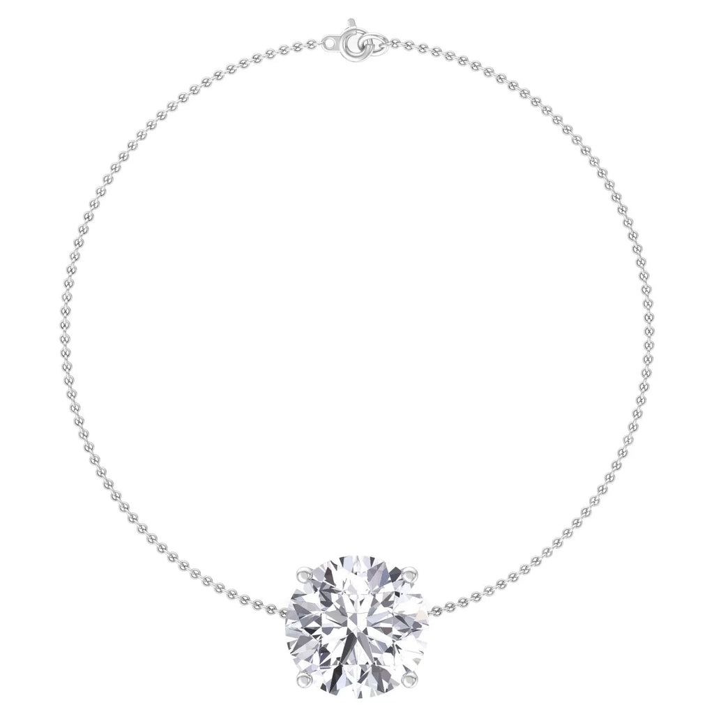 Cinder - Classic Round Diamond Solitaire Bracelet