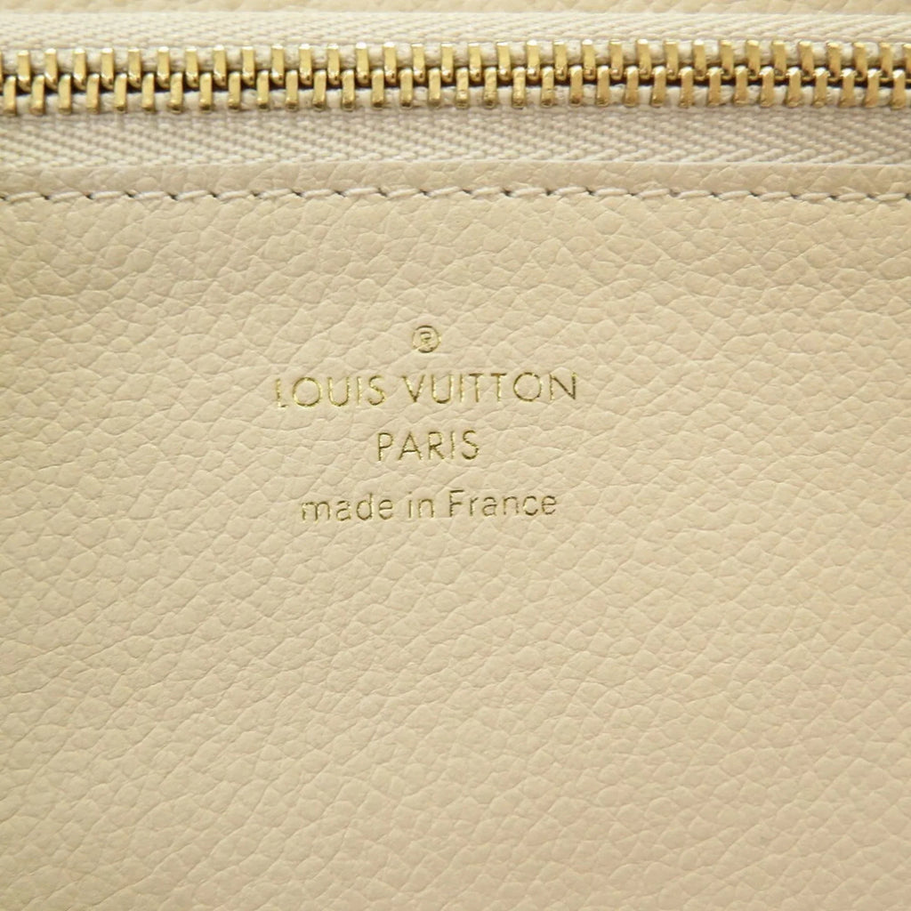 Pre-Owned Louis Vuitton Monogram Implant Portefeuille Secret M93432 Neige Bifold Wallet Round (Good)