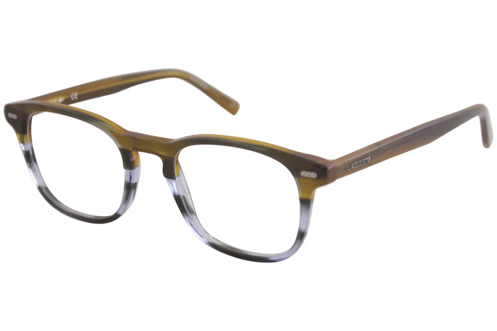 Lacoste Men's Eyeglasses L2832 L/2832 215 Striped Brown/Blue Optical Frame 50mm