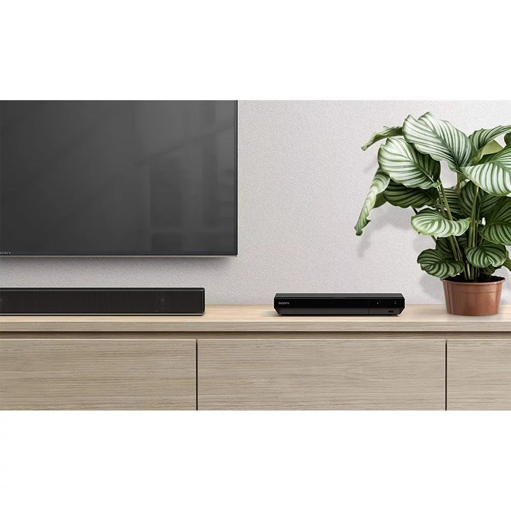 Sony UBP-X700/M HDR 4K UHD Network Blu-ray Disc Player with Hi-Res Audio Bundle Includes 1 Year Extended Protection Plan and Lexar 64GB JumpDrive S50 USB 2.0 Flash Drive Black