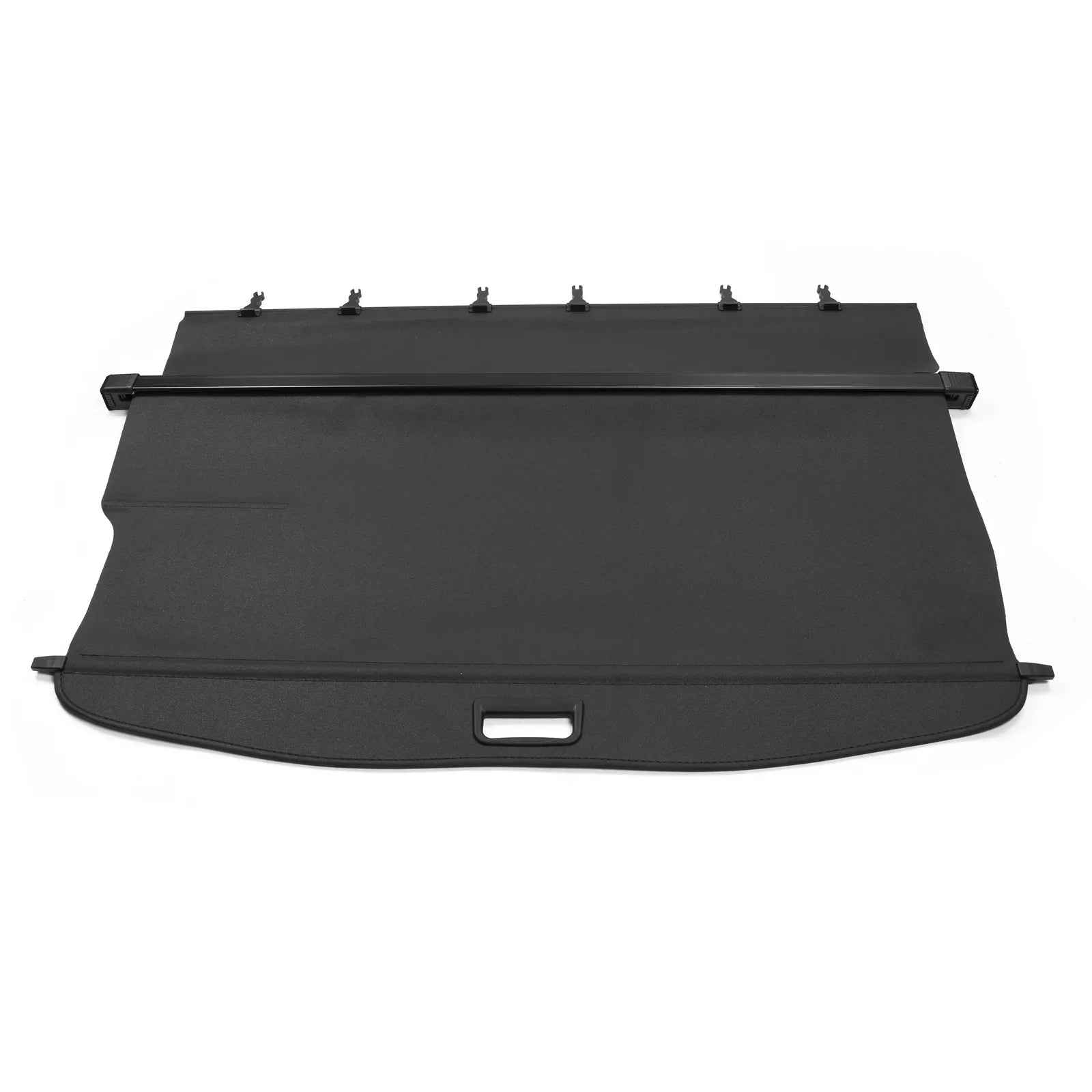 Ikon Motorsports Cargo Wrap Fitting With 2014-2018 Subaru Forester (Only Fit Automatic Rear Gate) PVC & Aluminum Rod Black Security Rear Trunk Wrap Security Retractable Shield