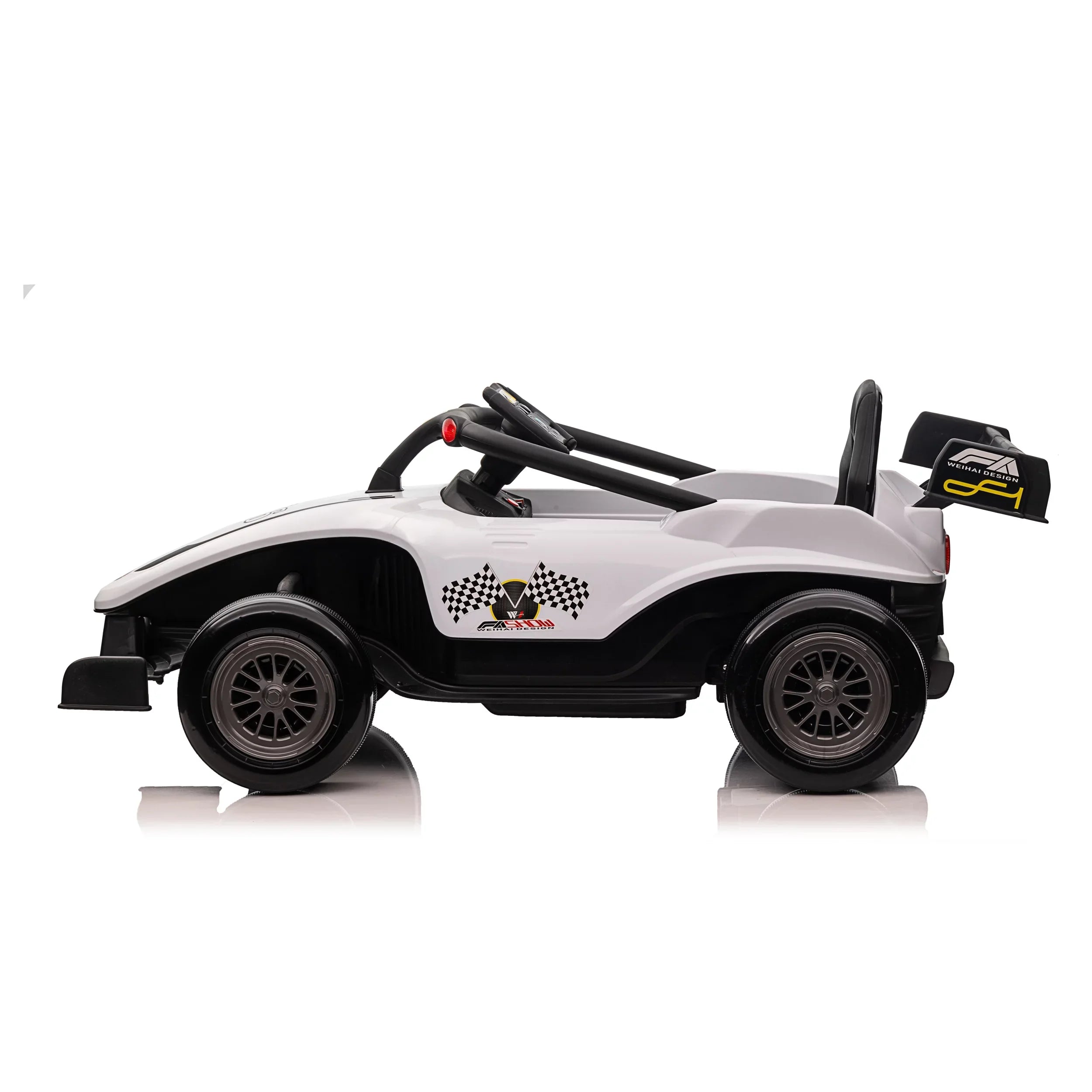 Blazin' Wheels 12V Battery Operated White F1 Ride on W/Remote 3 Years and up