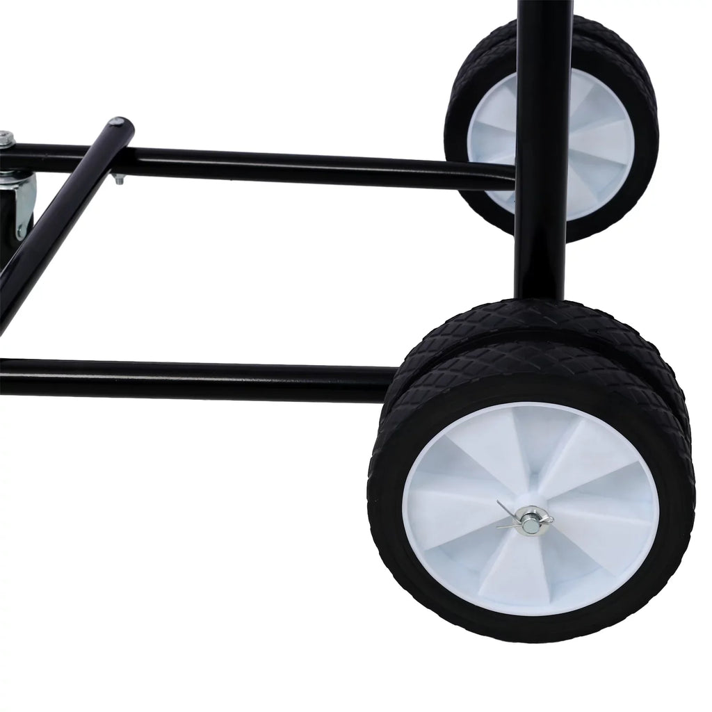 Steel Outboard Vessel Motor Stand, 315lbs Capacity, with Wheels for Easy Mobility - Perfect for Garage Storage and Maintenance