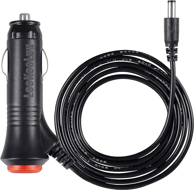 LeeKooLuu T9 Car Charger Cigarette Lighter Adapter Plug Cord with ON/Off Switch for Rear View Camera Monitor Systems with 6ft Cord Extension Cable 12V-24V Output Built-in Safety Fuse