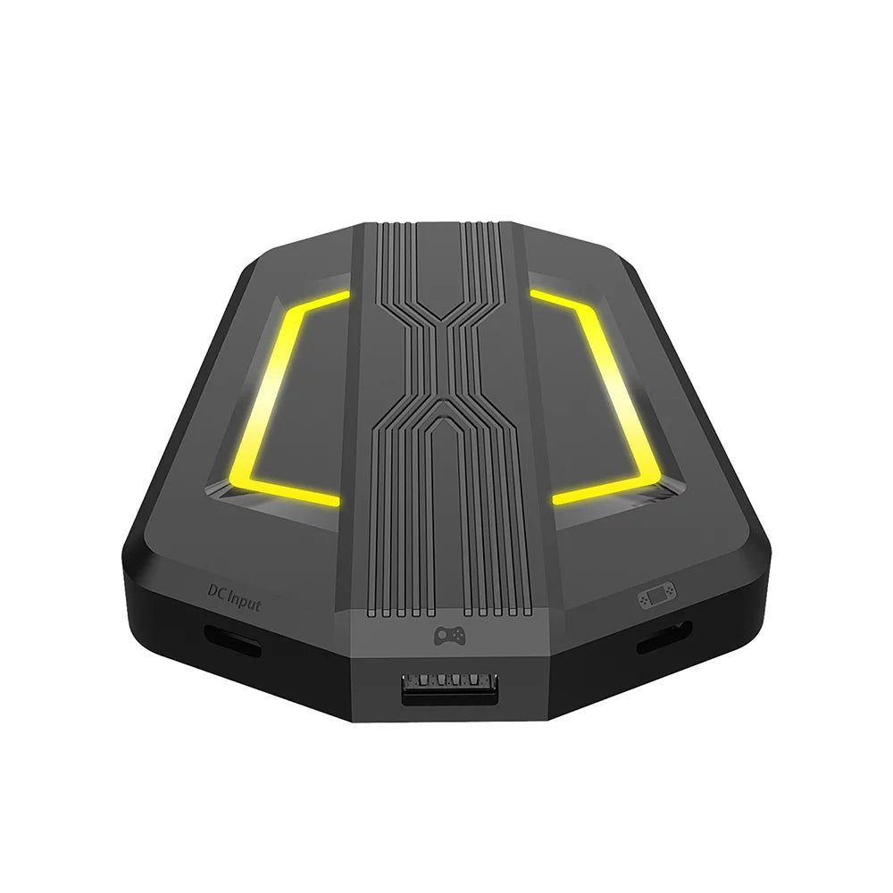 Walmeck P6 Keyboard and Adapter Portable Mice Converter Replacement for N-Switch PS3 XBox One 360 with Four-color Breathing Light