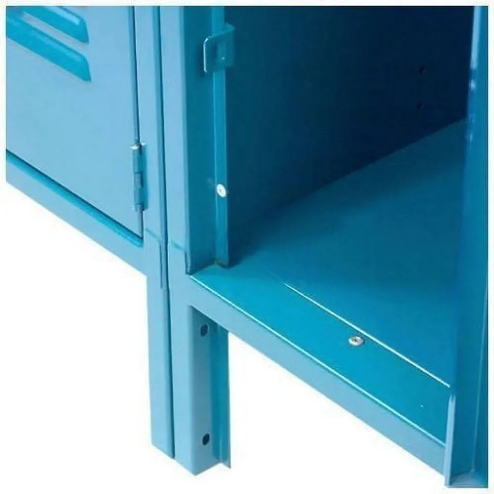 Global 652079BL 12 x 18 x 36 in. Paramount Double Tier 6 Door Ready to Assemble Locker, Blue