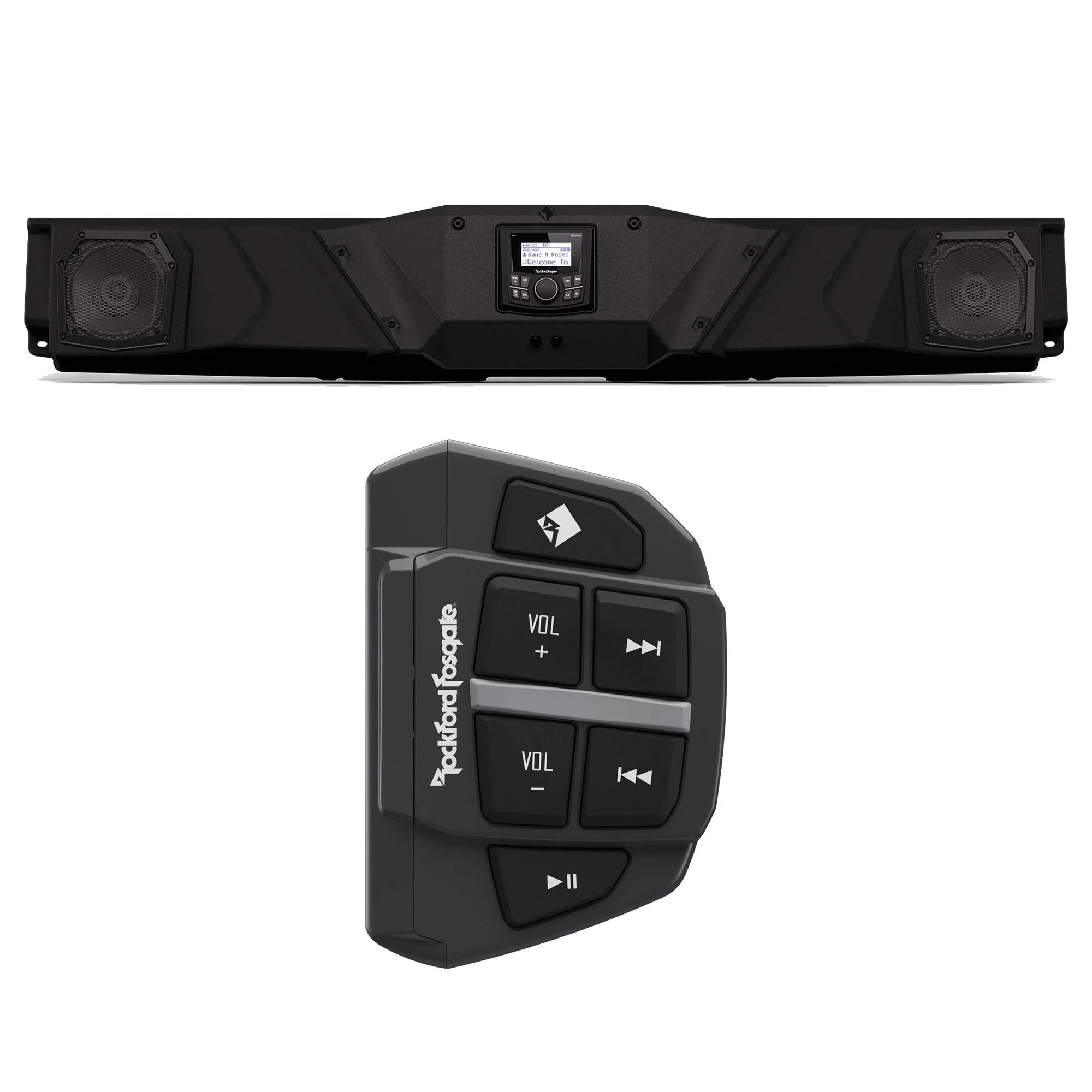 Rockford Fosgate Rockford Fosgate DEFEND17-STG1 Audio Roof System Fitting with Select 2017+ Can-Am Defender Models & PMX-BTUR Universal Bluetooth Remote Controller
