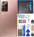 Galaxy Note 20 Ultra Back Glass Protection Waterproof Housing Door with Camera Glass Lens and Tape Parts Replacement for Samsung Galaxy Note 20 Ultra 5G + Tools(Bronze)