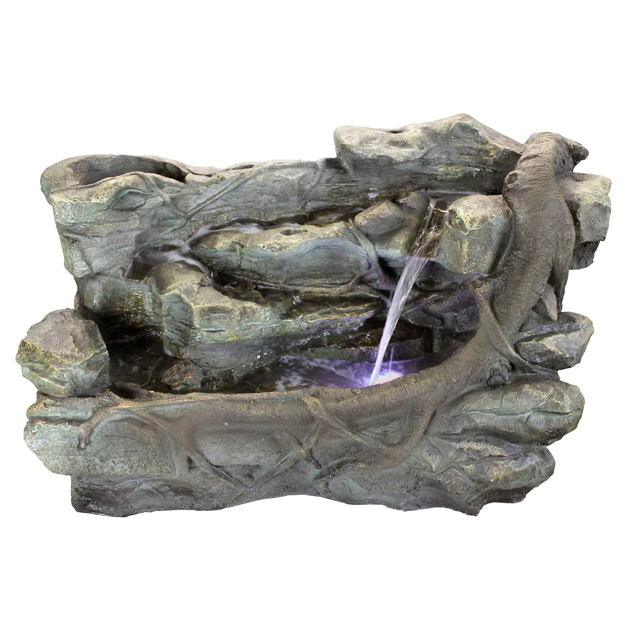 Design Toscano Staggered Rock Canyon Cascading Garden Fountain