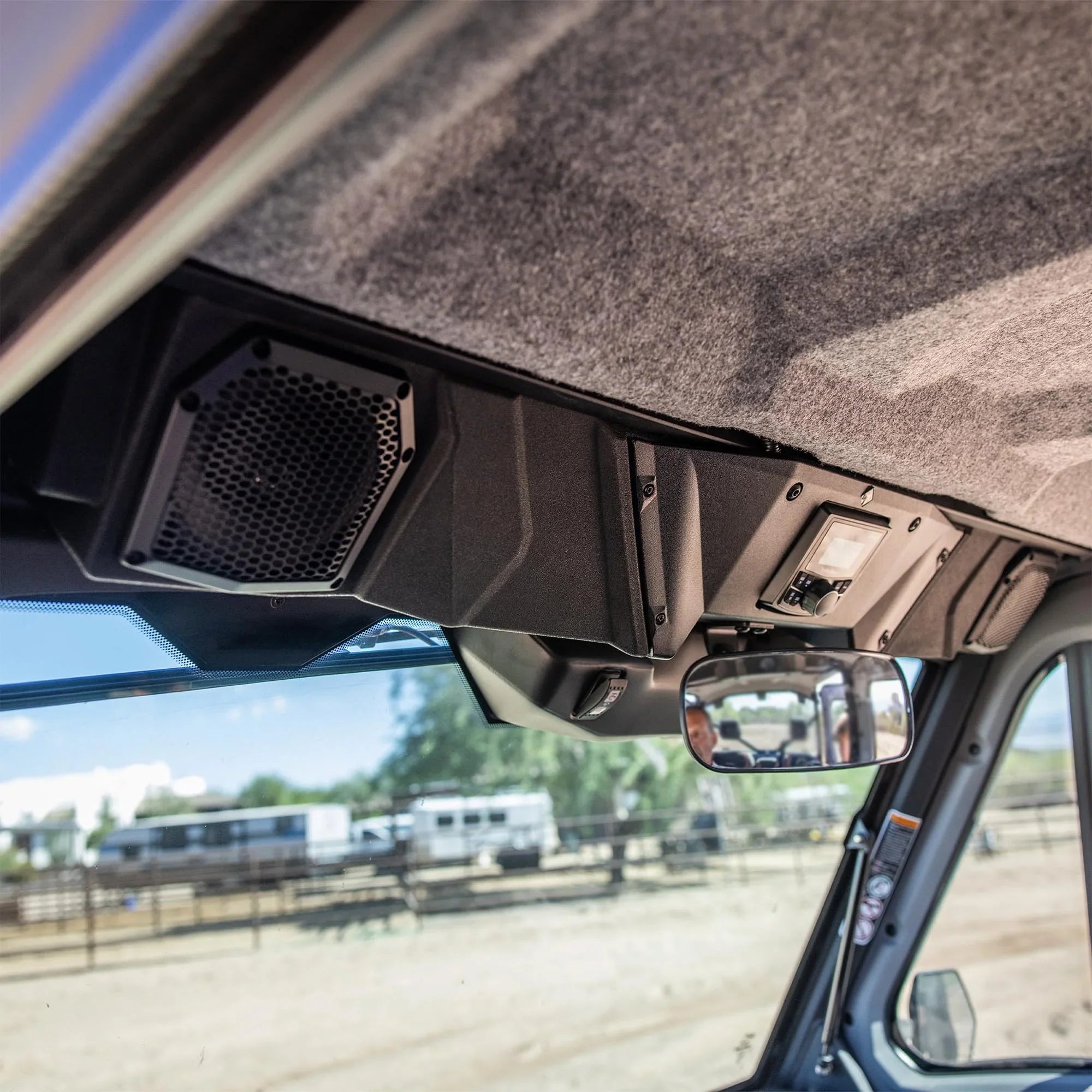 Rockford Fosgate Rockford Fosgate DEFEND17-STG1 Audio Roof System Fitting with Select 2017+ Can-Am Defender Models & PMX-BTUR Universal Bluetooth Remote Controller