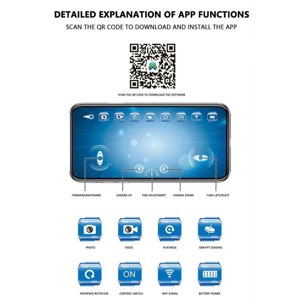 Shinysix Remote Craft Watercraft Huiop App Links Led Model Kids And Craft App Camera Ship Links Real-time 6ch Craft With Visual Remote Ship Video App With Visual Ship Model - App Wifi Ship