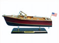 Handcrafted Model Ships Triple Cockpit 14 Chris Craft Triple Cockpit 14 in. Decorative Speed Craft