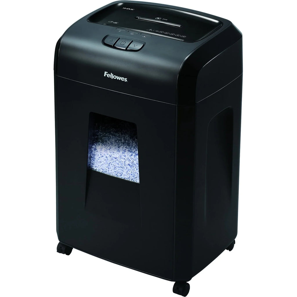Fellowes Microshred 94MC Micro Cut Shredder - Non-continuous Shredder - Micro Cut - 18 Per Pass - for shredding Paper, Paper Clip, Credit Card, CD, DVD, Junk Mail, Staples - 0.156" x 0.500"