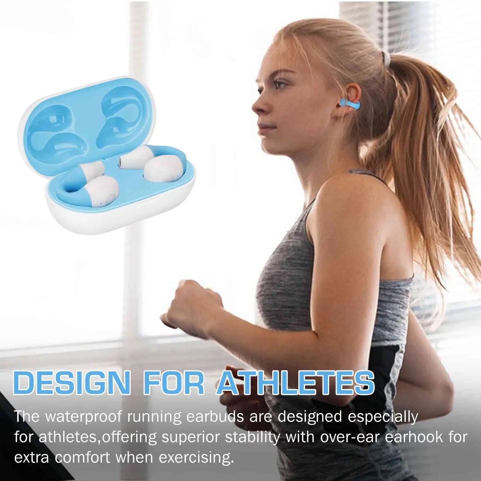 UrbanX QC3 True Wireless Earbuds Bluetooth Headphones Touch Control with Charging Case Stereo Earphones in-Ear Built-in Mic Headset Premium Deep Bass for ZTE Axon 30 Pro 5G - White