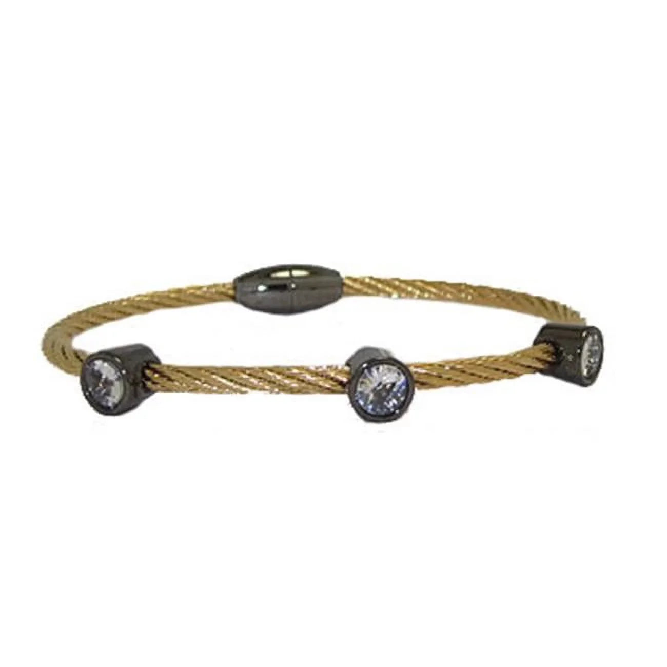Designer Jewelry 9323GHC MX TwoTone Bangle Bracelet