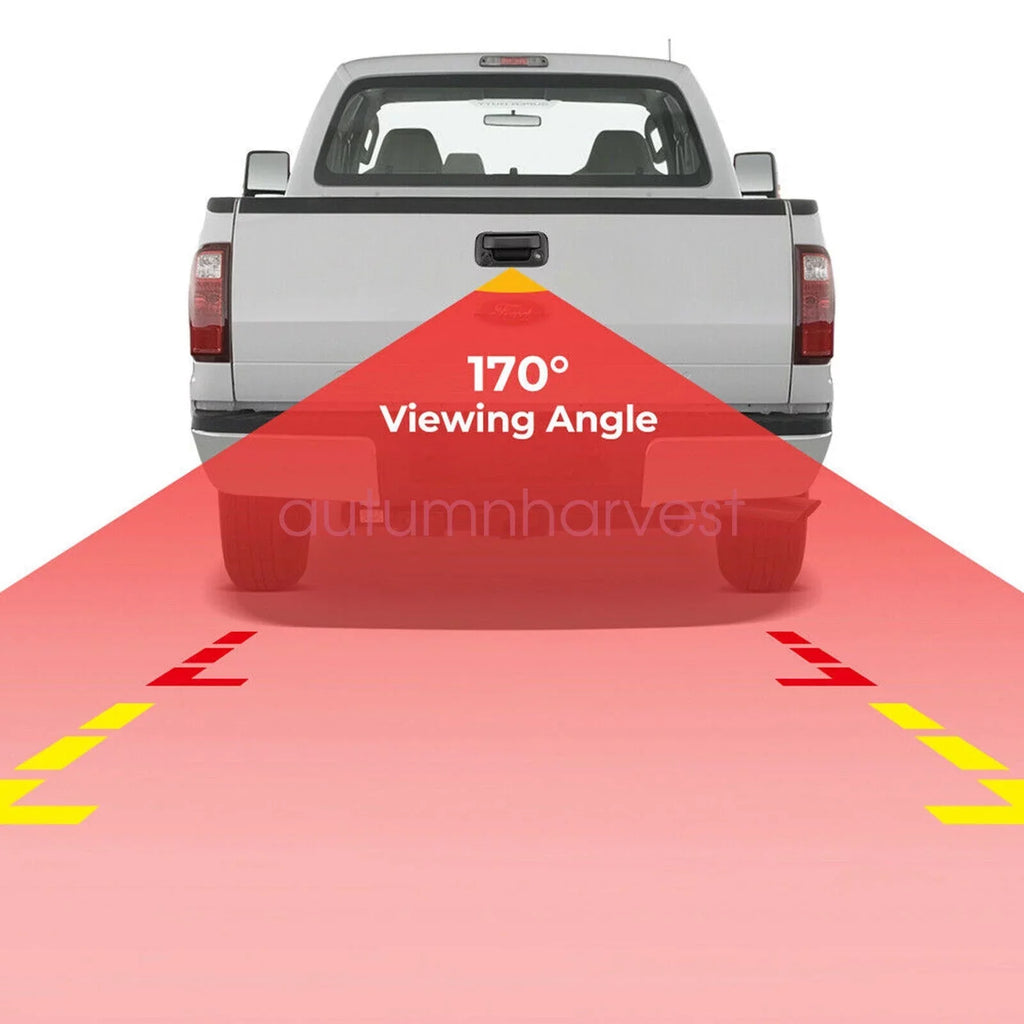 Tailgate Handle with Rear View Camera Backup Camera for Ford F150/F250/F350/F450