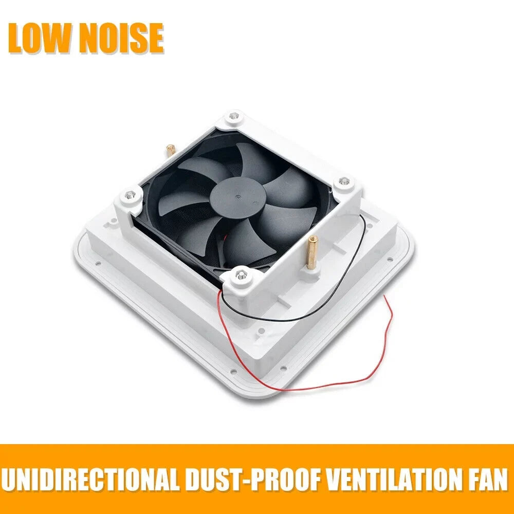 Caravan Roof Vent Wrap Opens For Easy Cleaning, Aerodynamic Design, Easily Mounts to RV With Included Hardware - (White)