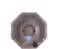 Aqualife Lagoon 8 Seater Hot Tub Spa with 20 Jets, LED lighting & Tub Shield Millstone Brown