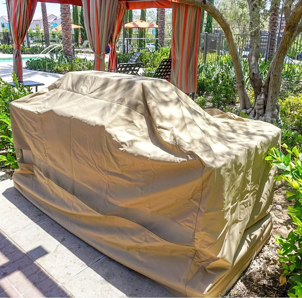 Premium Tight Weave BBQ Island Grill All Climate Protection Shield Up To 124"