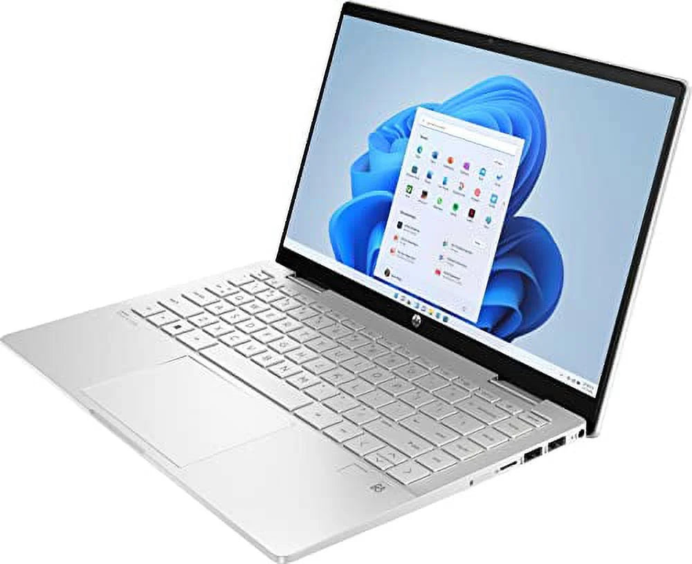 HP Pavilion X360 2-in-1 Laptop 2022, 14" FHD IPS Touchscreen EVO Platform 12th i5-1235U Iris Xe Graphics 8GB DDR4 1TB SSD, Wi-Fi 6E Backlit KB, FP Reader, Windows 11 Pro, COU 32GB USB