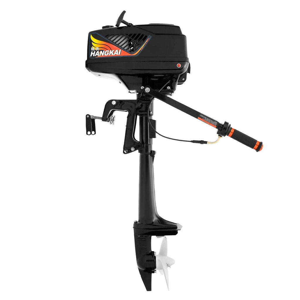 HANGKAI 2 Stroke 3.6 HP Outboard Motor Fishing Vessel Engine Water Cooling CDI Outboard Ship Motor 90cm/35.4in