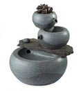 Wind & Condition Lighted Three-Tier Indoor Fountain with Electric Pump