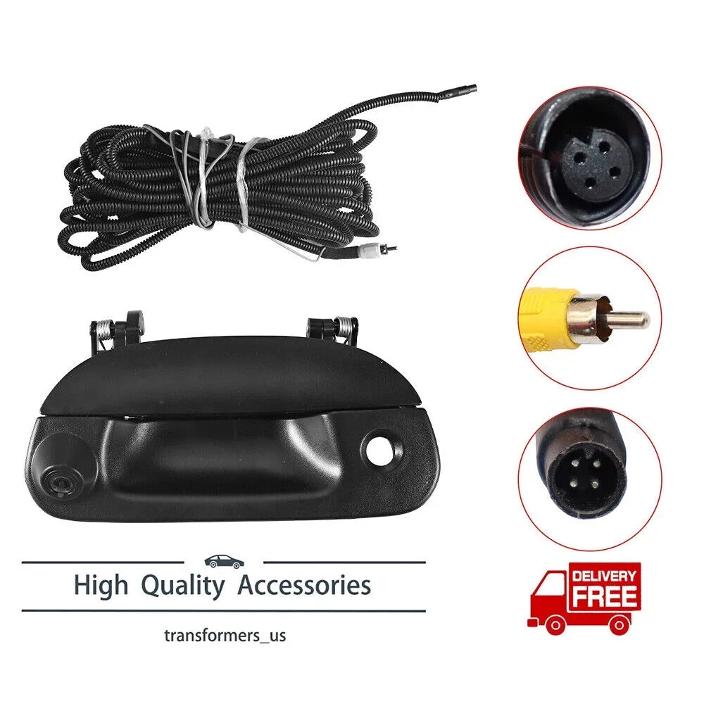 Paddsun FIT FORD F150 F250 97-07 Rear View Backup Camera Kit w/ Wiring & Tailgate Handle