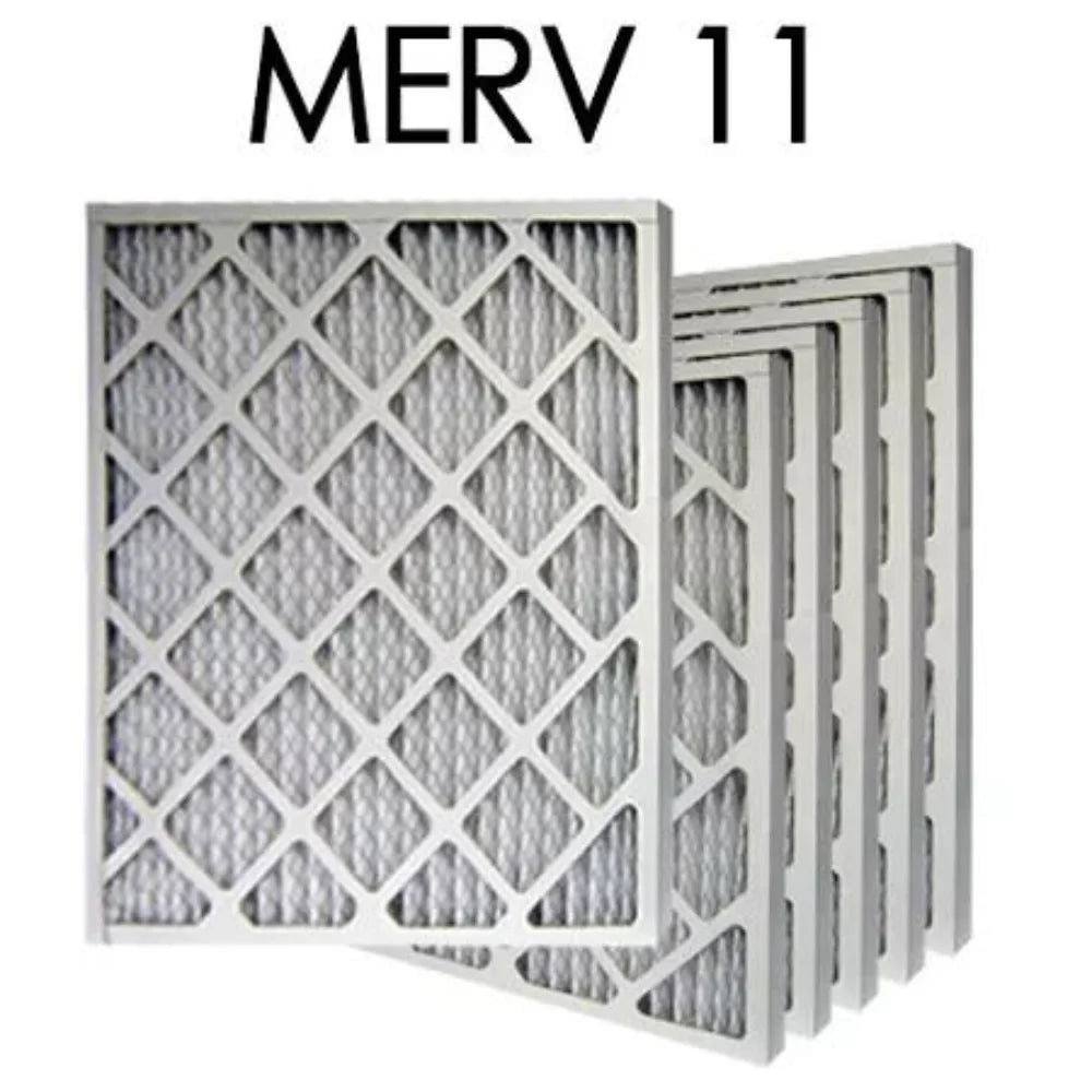 20x22x1 MERV 11 Pleated Air Filter 6PK | 19.5x21.5x.75 - Actual Size