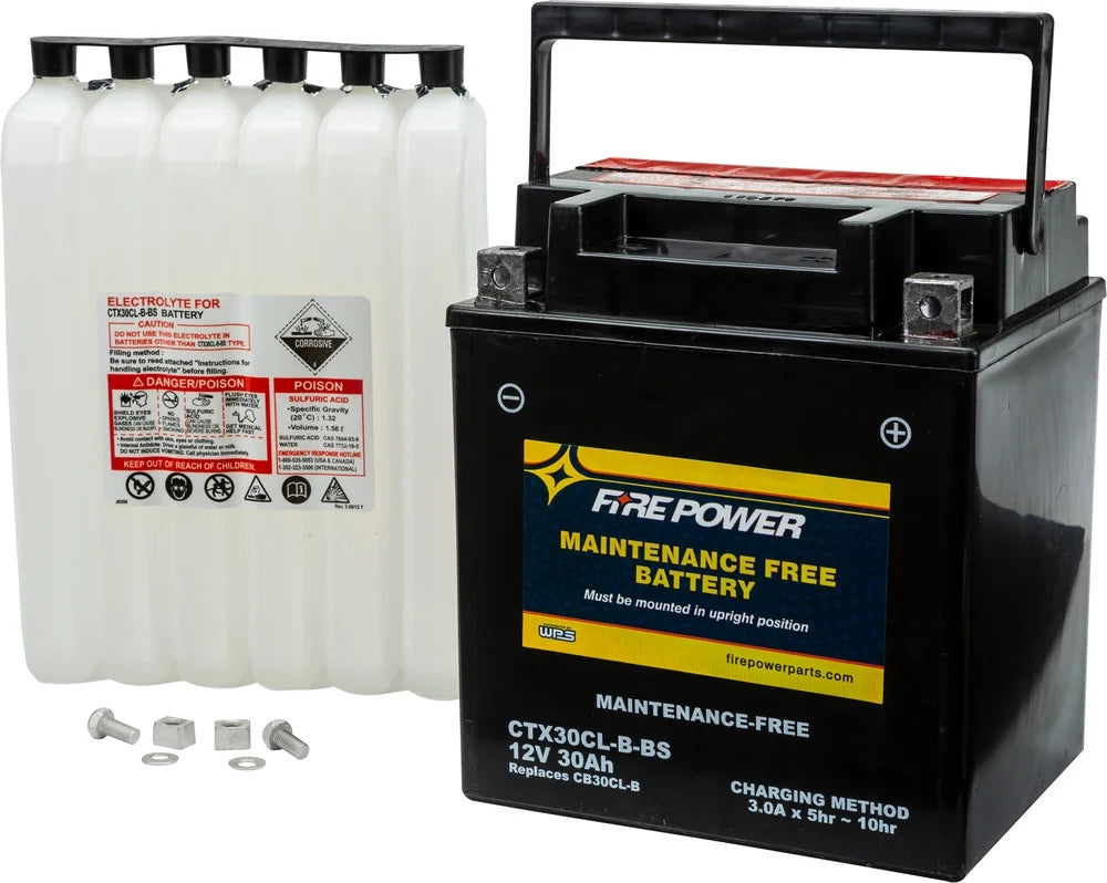Fire Power Maintenance Free Battery CTX30CL-B-BS Matching With Sea-Doo STX 215 2008-2013