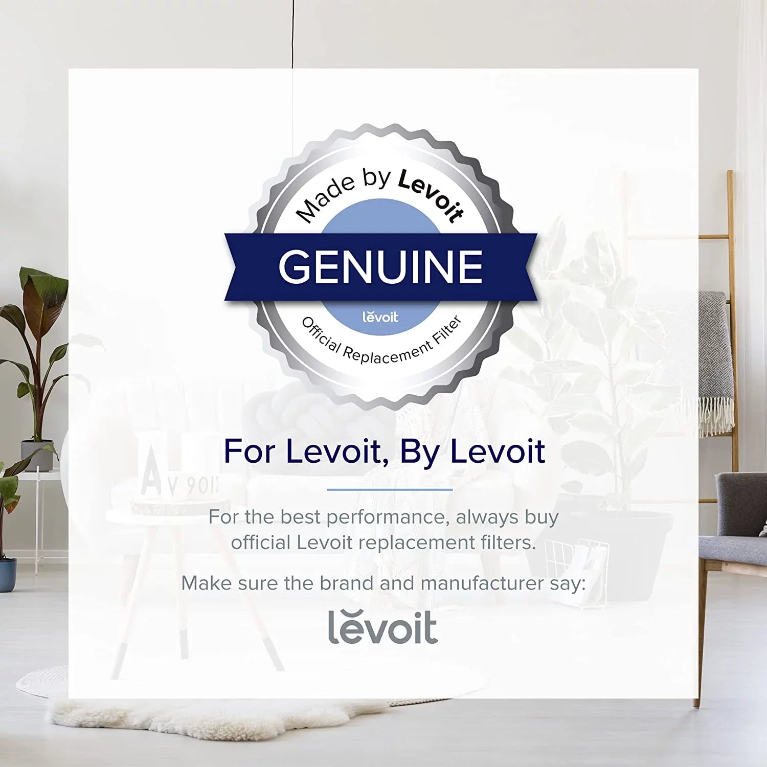 Levoit Air Purifier Replacement Filter LV-PUR131-RF, Genuine, for LV-H131-RWH, LV-H131S-RXW, LV-RH131S-WM, 2 Pack