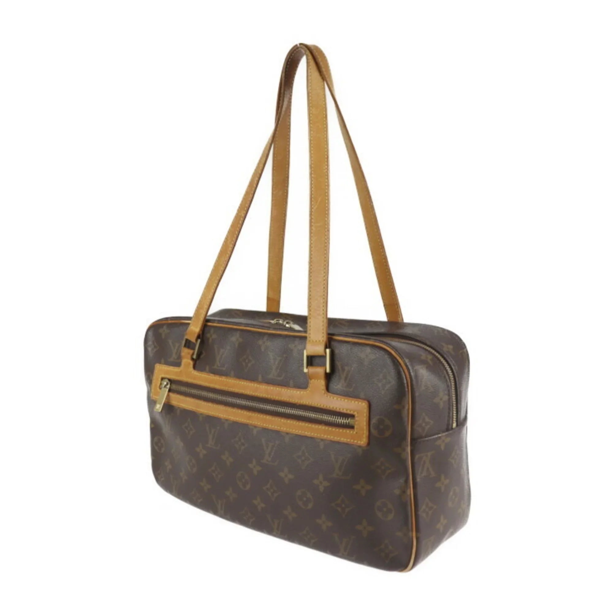 Pre-Owned LOUIS VUITTON Louis Vuitton Cite GM Shoulder Bag M51181 Monogram Canvas Leather Brown (Good)