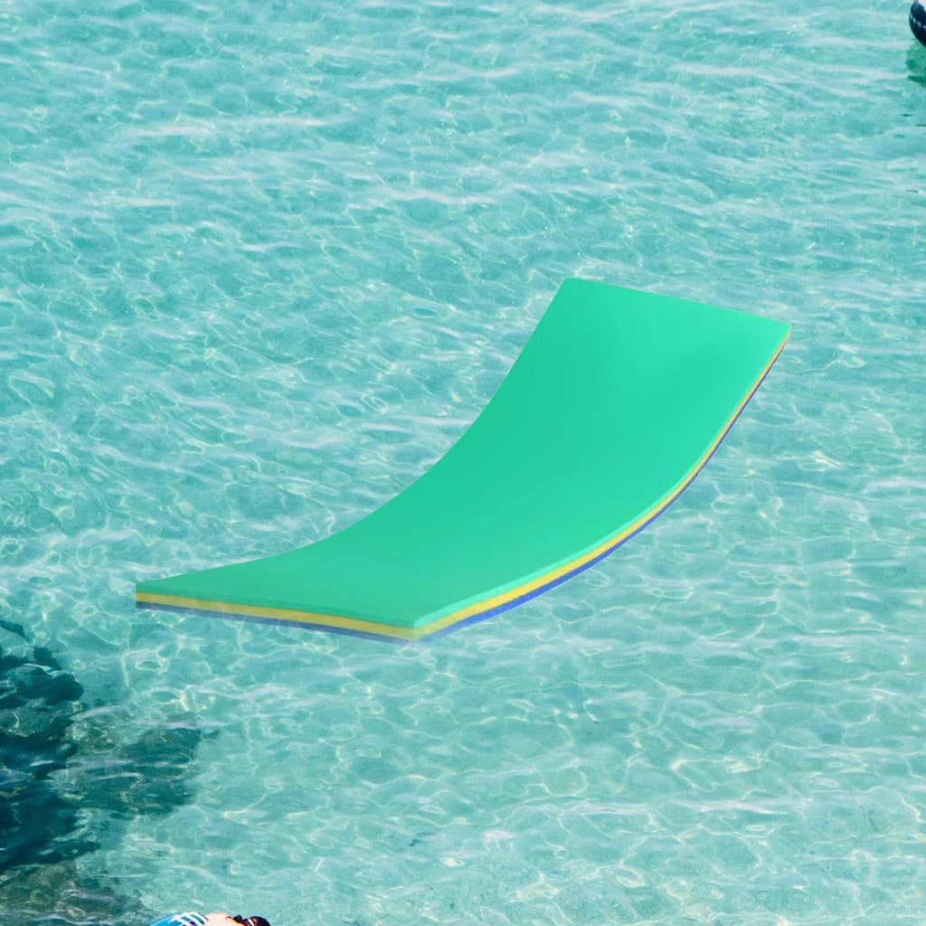 GARENDE Water Mat 3 Layer Raft for Pool Relaxing Tear Durable Floats Yellow