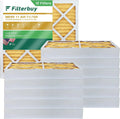 Filterbuy 25x25x4 MERV 11 Pleated HVAC AC Furnace Air Filters (12-Pack)