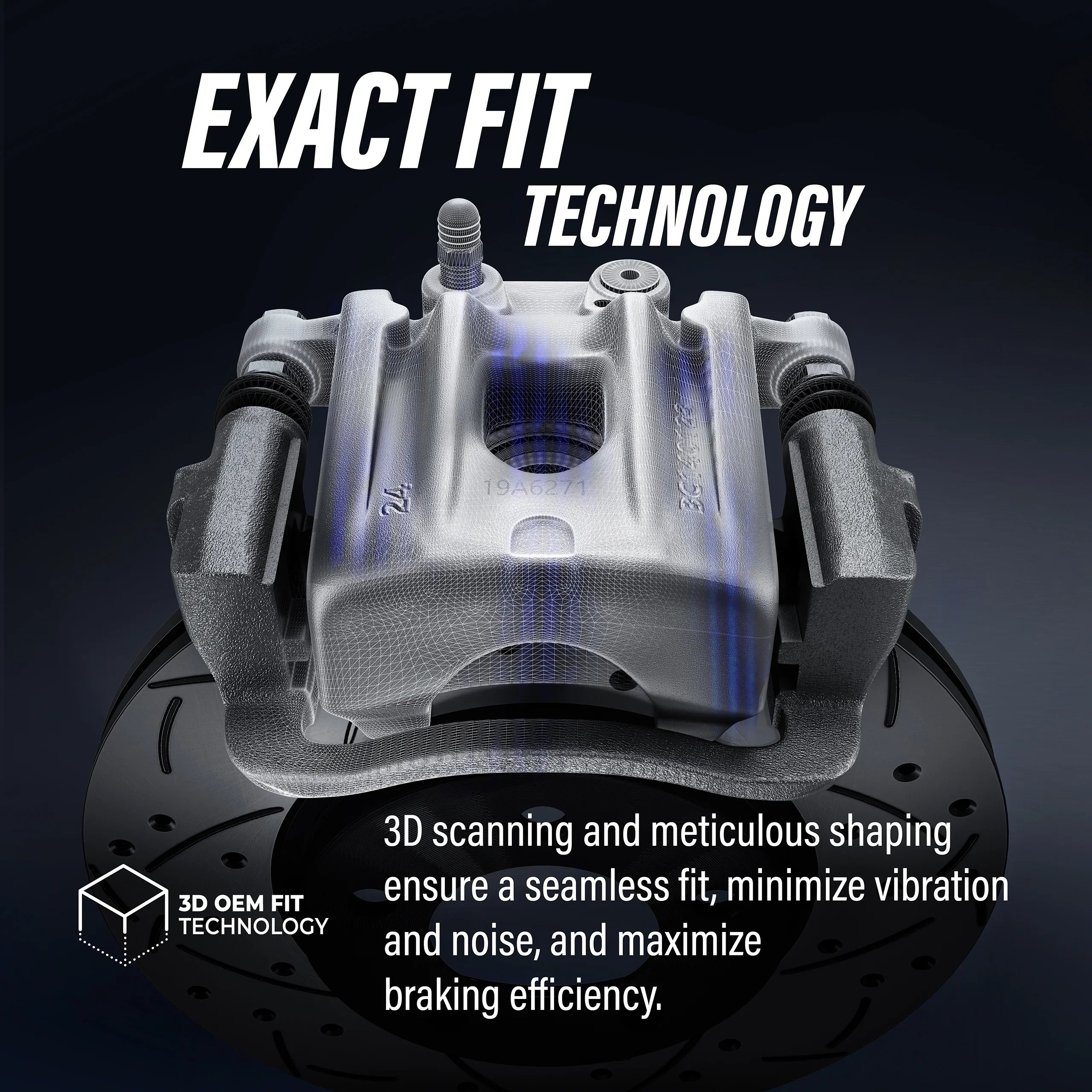 Transit Auto Rear Disc Brake Caliper Coated Rotors And Ceramic Pads Kit For 2012 Ram C/V With Dual Piston Front KCG-100691N