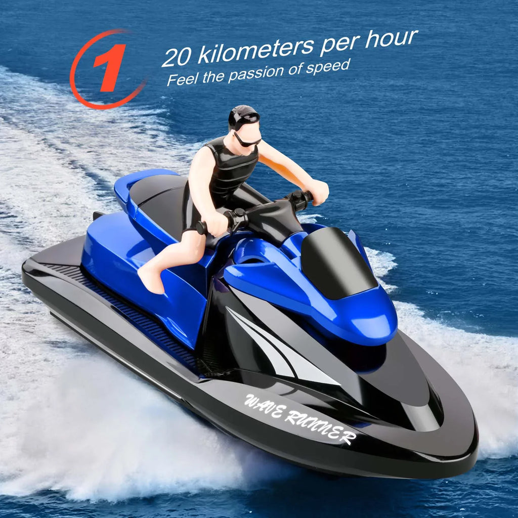OWSOO 809 RC Vessel RC Watercraft High Speed Remote Control Ship for Pools Lakes 2.4Ghz Waterproof for Boys and Girls