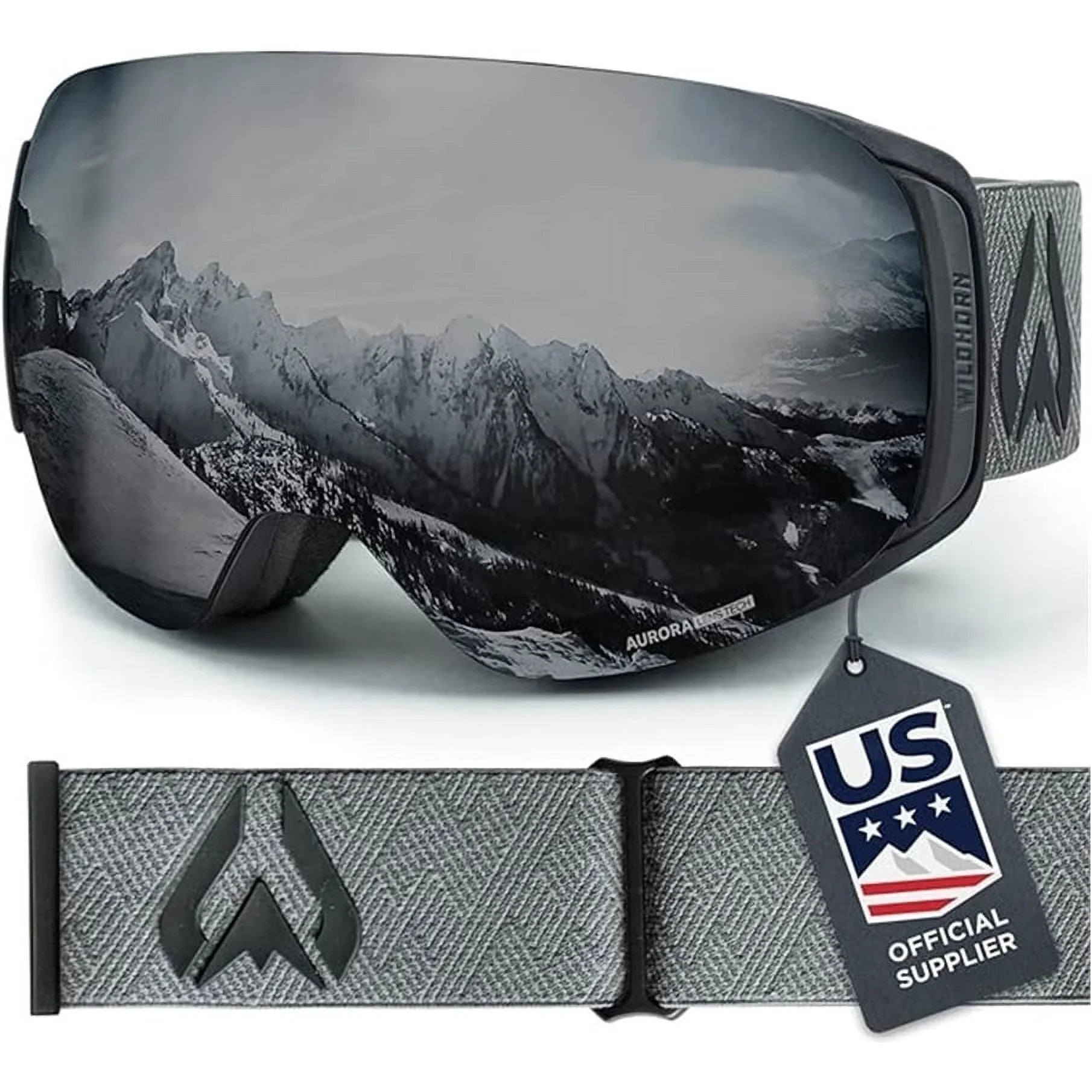 Pre-Owned Wildhorn Roca Ski Goggle, Stealth/Jet Black, Women (Used - Like New)