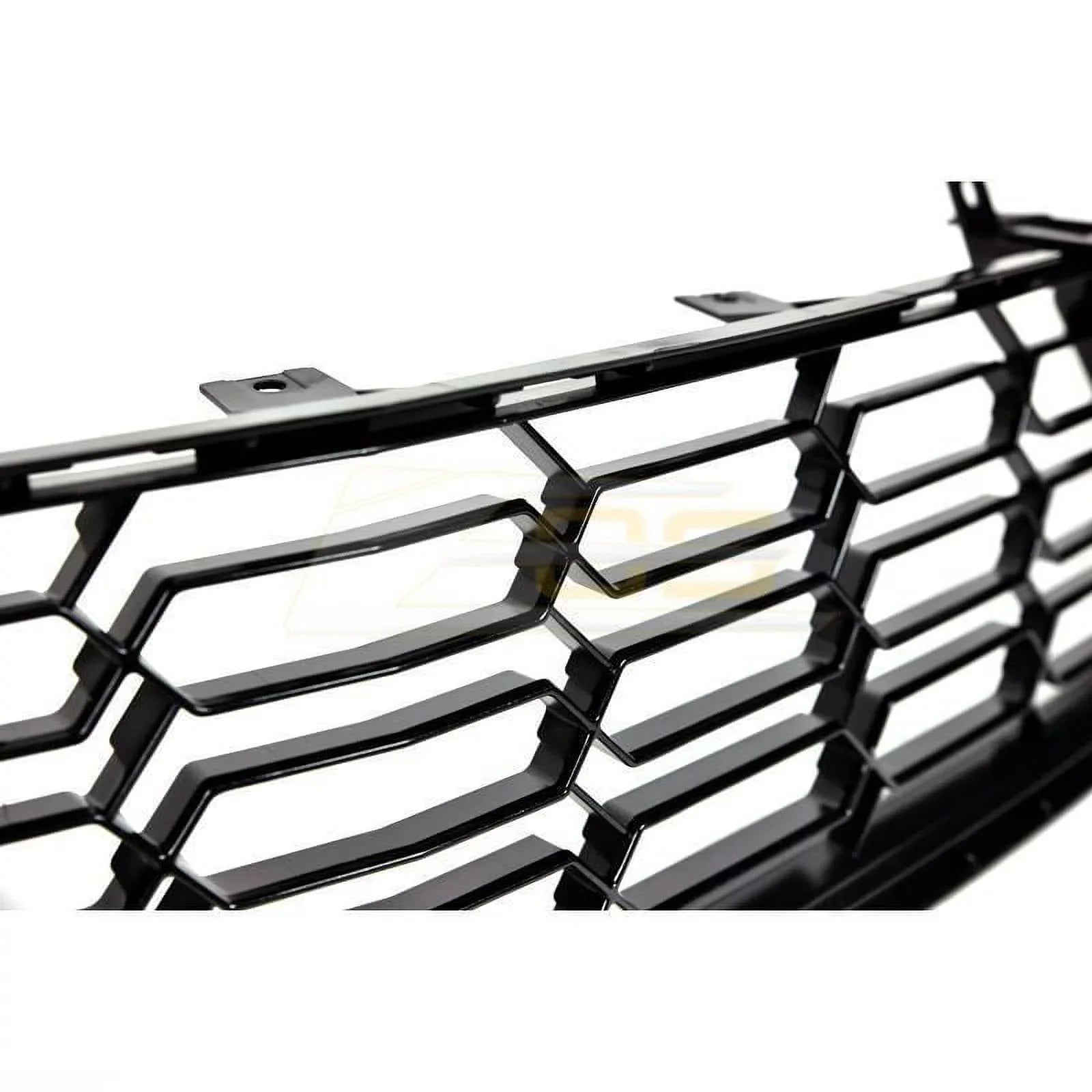 Extreme Online Store Replacement for 2014-2019 Chevrolet Corvette C7 All Models | GM Factory Z06 Style Painted Carbon Flash Metallic Front Bumper Lower Grille Shield (with Front Camera Bracket)