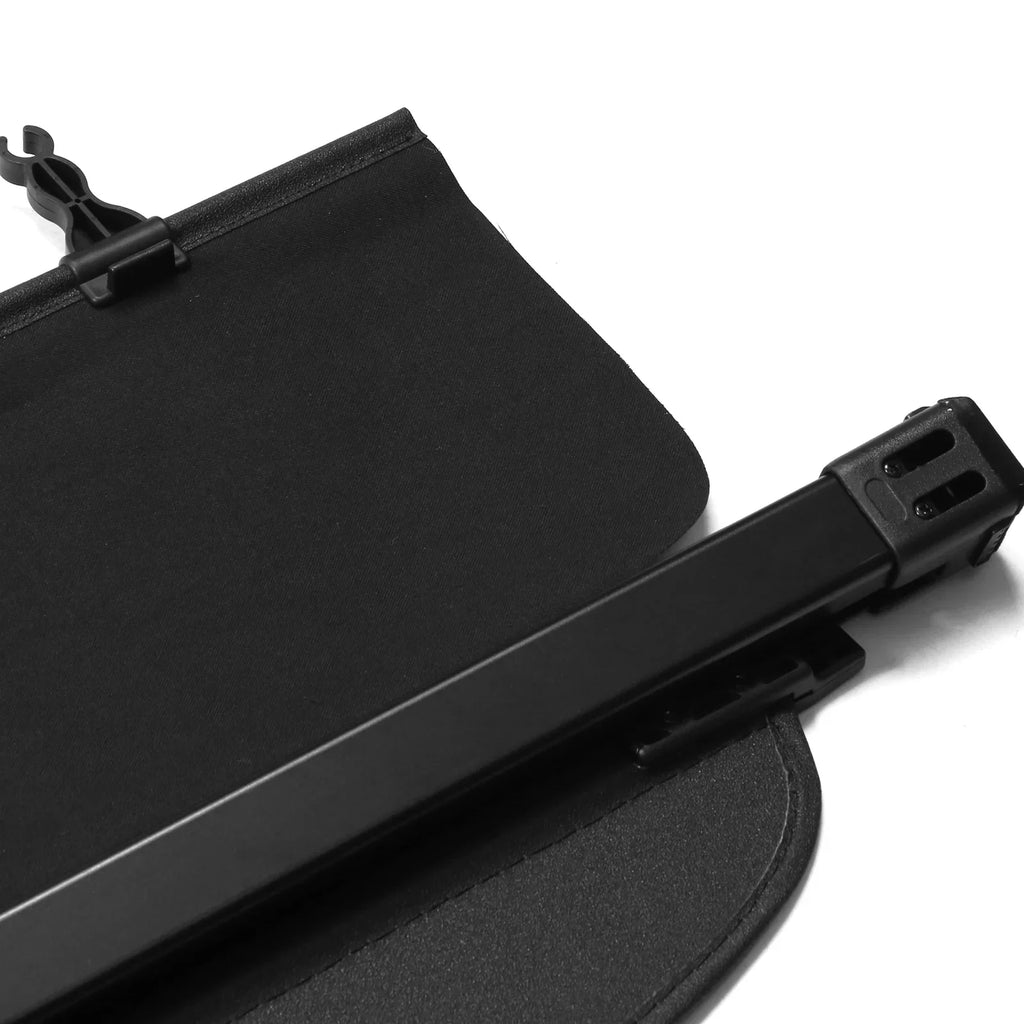 Ikon Motorsports Cargo Wrap Fitting With 2014-2018 Subaru Forester (Only Fit Automatic Rear Gate) PVC & Aluminum Rod Black Security Rear Trunk Wrap Security Retractable Shield