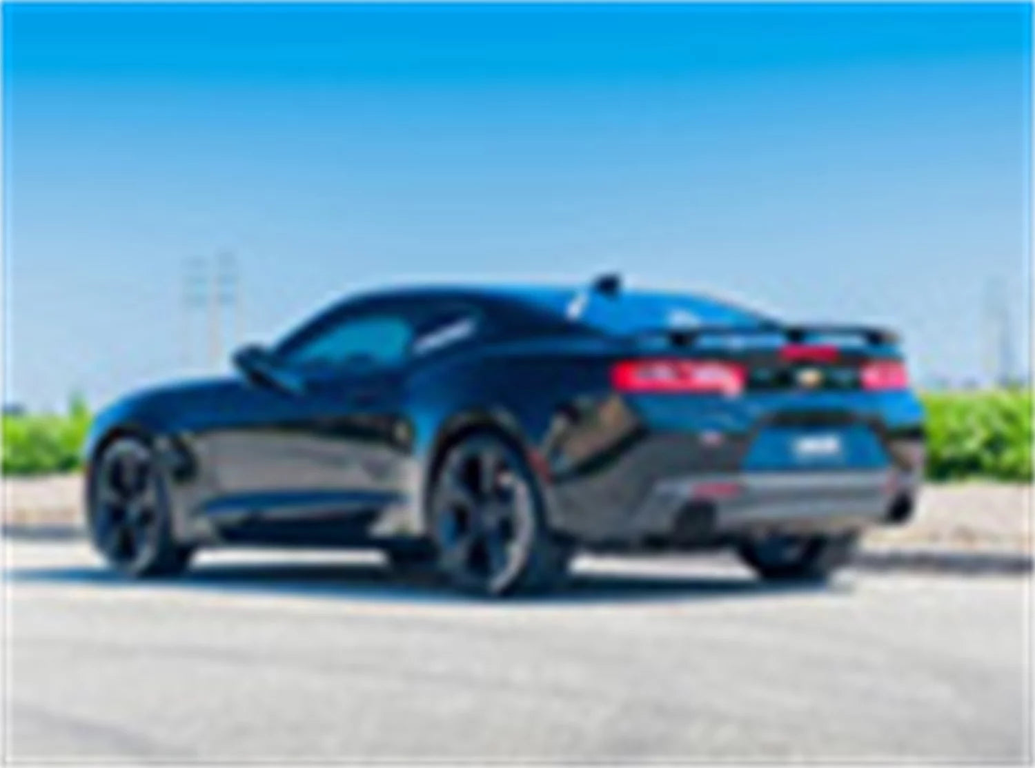 Borla 11923CFBA ATAK Axle-Back Exhaust System; 2.75 in.; Incl. Right And Left Hand Mufflers/Clamps/4.5 x 5.75 in. Black Carbon Fiber Round Tips; w/o NPP-Dual Mode Exhaust; Single Split Rear Exit;