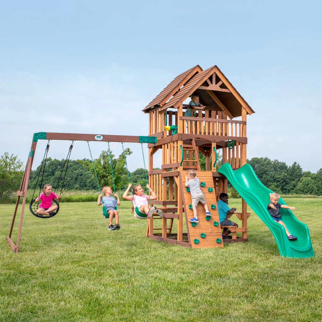 Backyard Wrap Highlander Swing Set