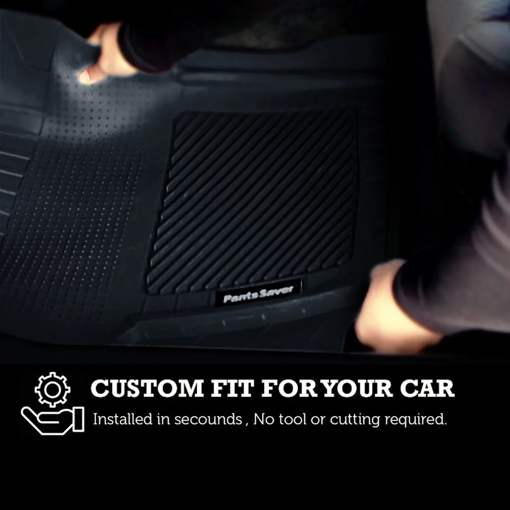PantsSaver Custom Fit Floor Mats for Genesis GV60 2023 All Environment Protection -4 Piece Set (Gray)
