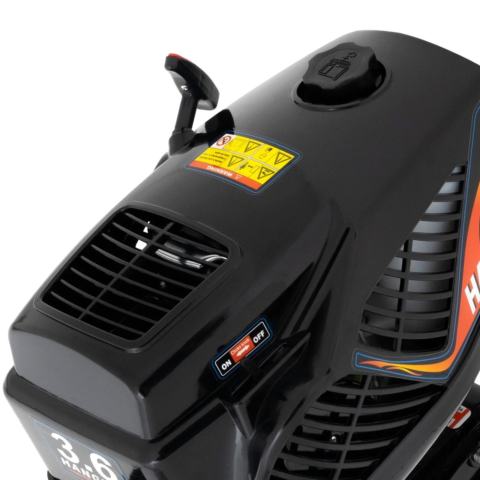 HANGKAI 2 Stroke 3.6 HP Outboard Motor Fishing Vessel Engine Water Cooling CDI Outboard Ship Motor 90cm/35.4in