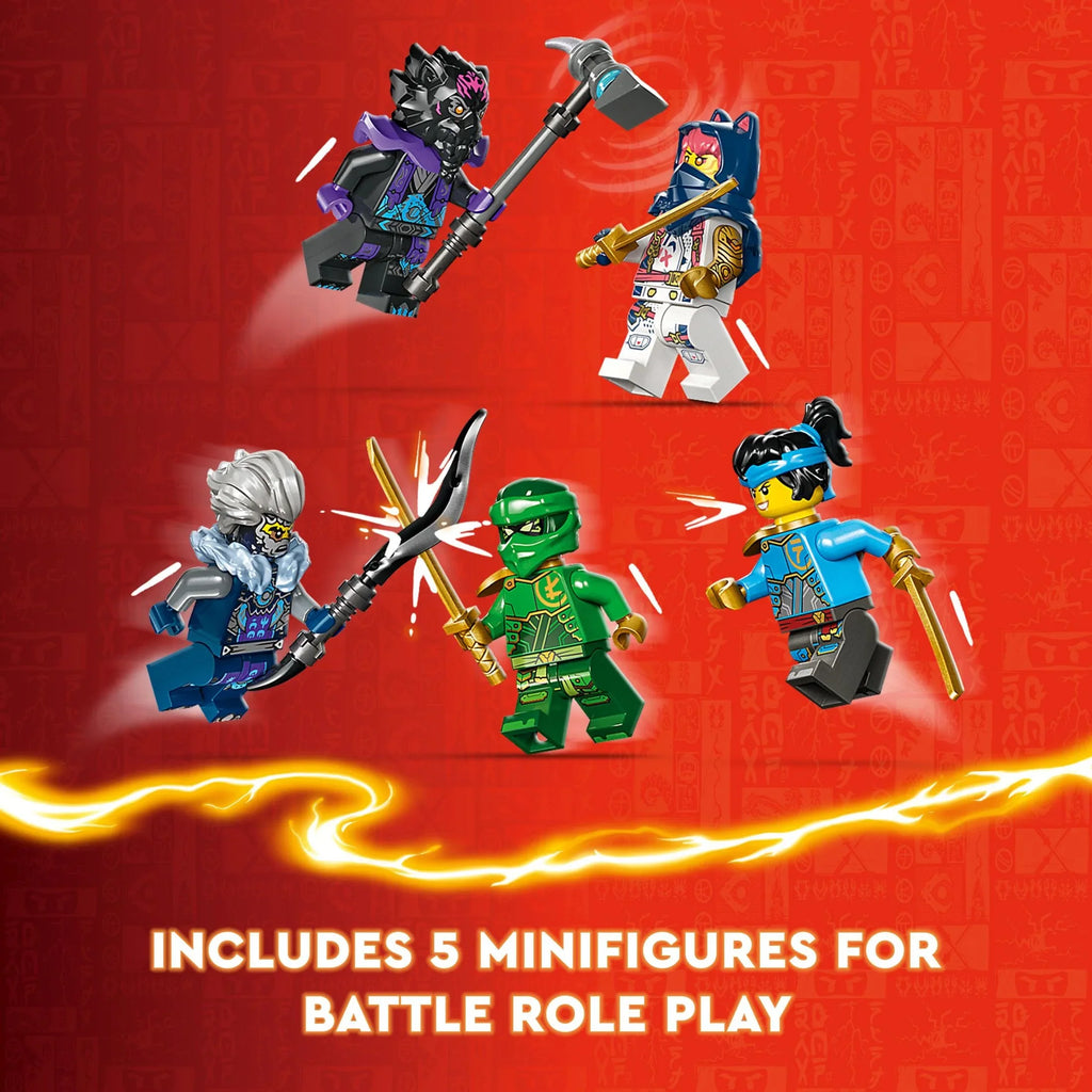 LEGO NINJAGO Egalt the Master Dragon Action Figure, Hero Toy Battle Set with 5 Ninja Minifigures for Group or Independent Play, Dragon Toy Gift Idea for Boys and Girls Ages 8 and Up, 71809