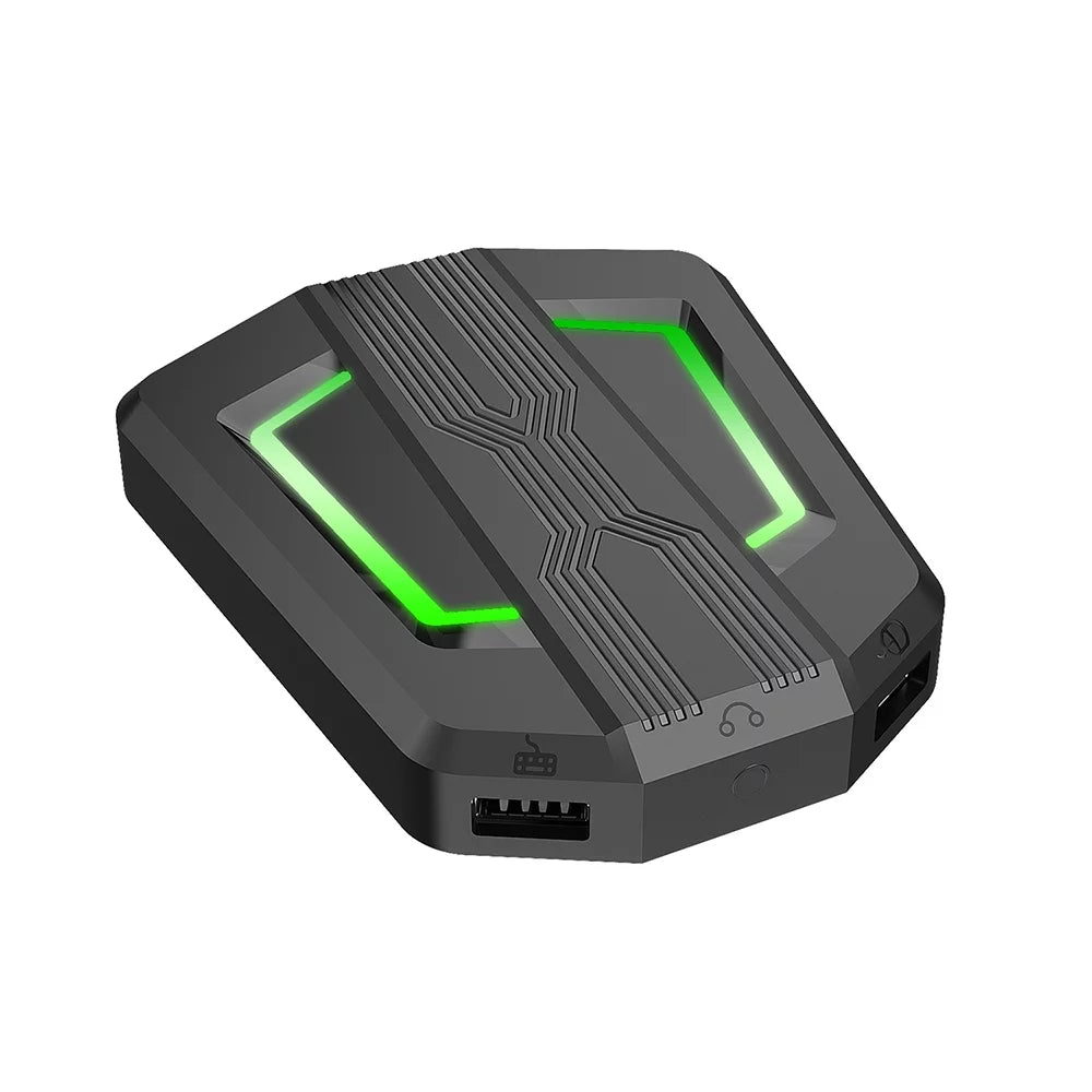 Walmeck P6 Keyboard and Adapter Portable Mice Converter Replacement for N-Switch PS3 XBox One 360 with Four-color Breathing Light