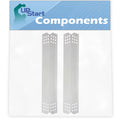 2-Pack BBQ Grill Heat Shield Plate Tent Replacement Parts for Nex 720-0720 - Matching Barbeque Stainless Steel Flame Tamer, Guard, Deflector, Flavorizer Bar, Vaporizer Bar, Burner Wrap 16 1/8"